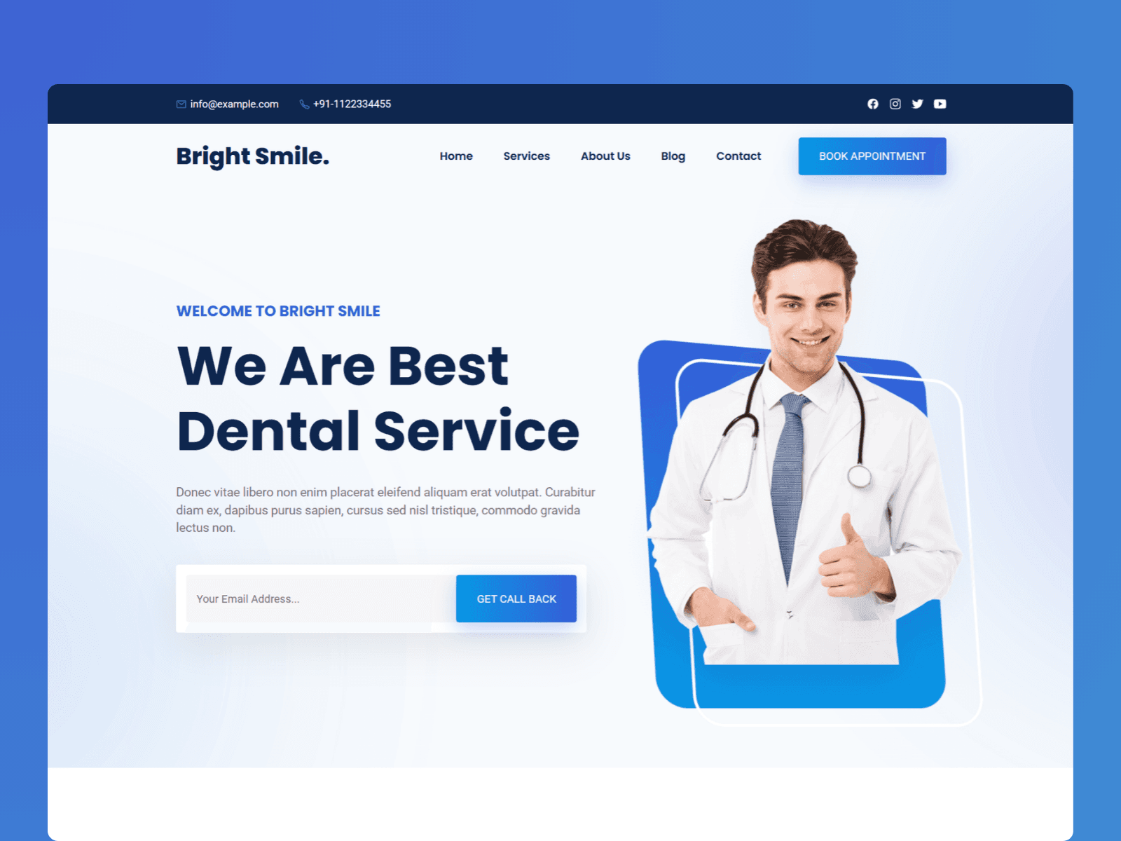 Bright Smile – Dental Clinic Website preview