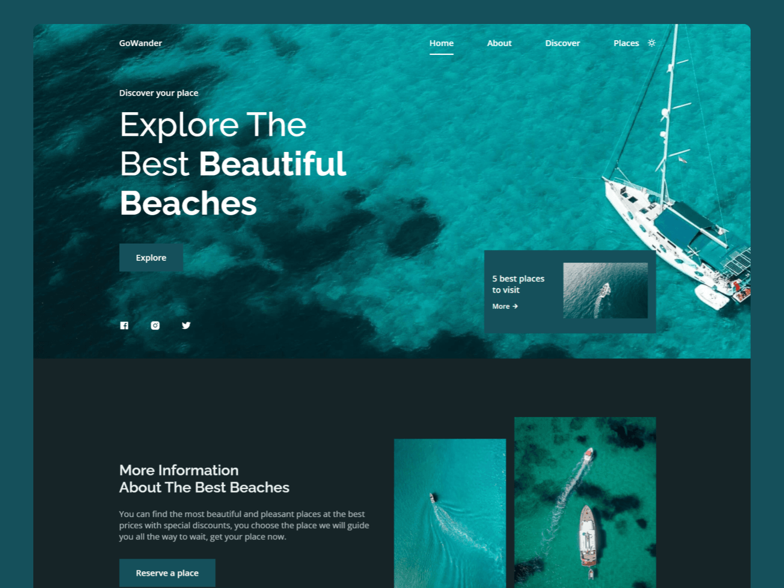 Gowander - Travel Portfolio preview