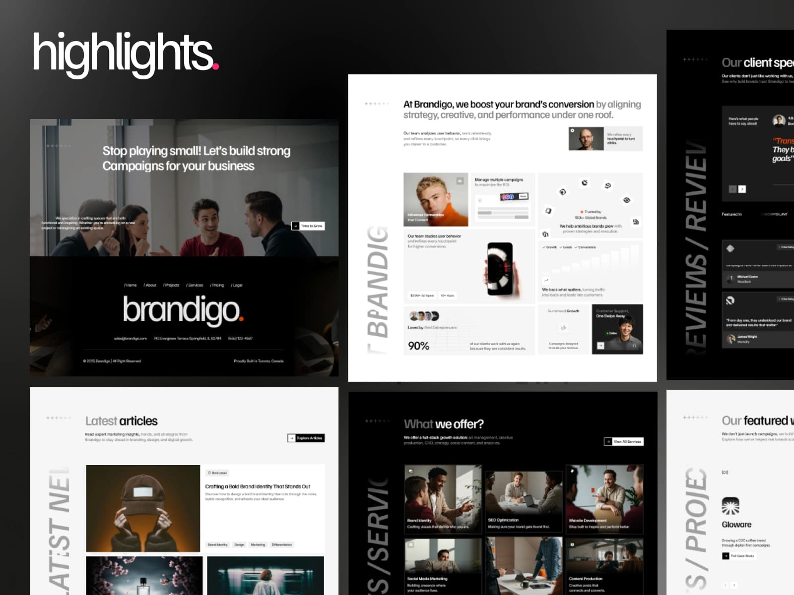 Brandigo — Creative Agency Template hover preview