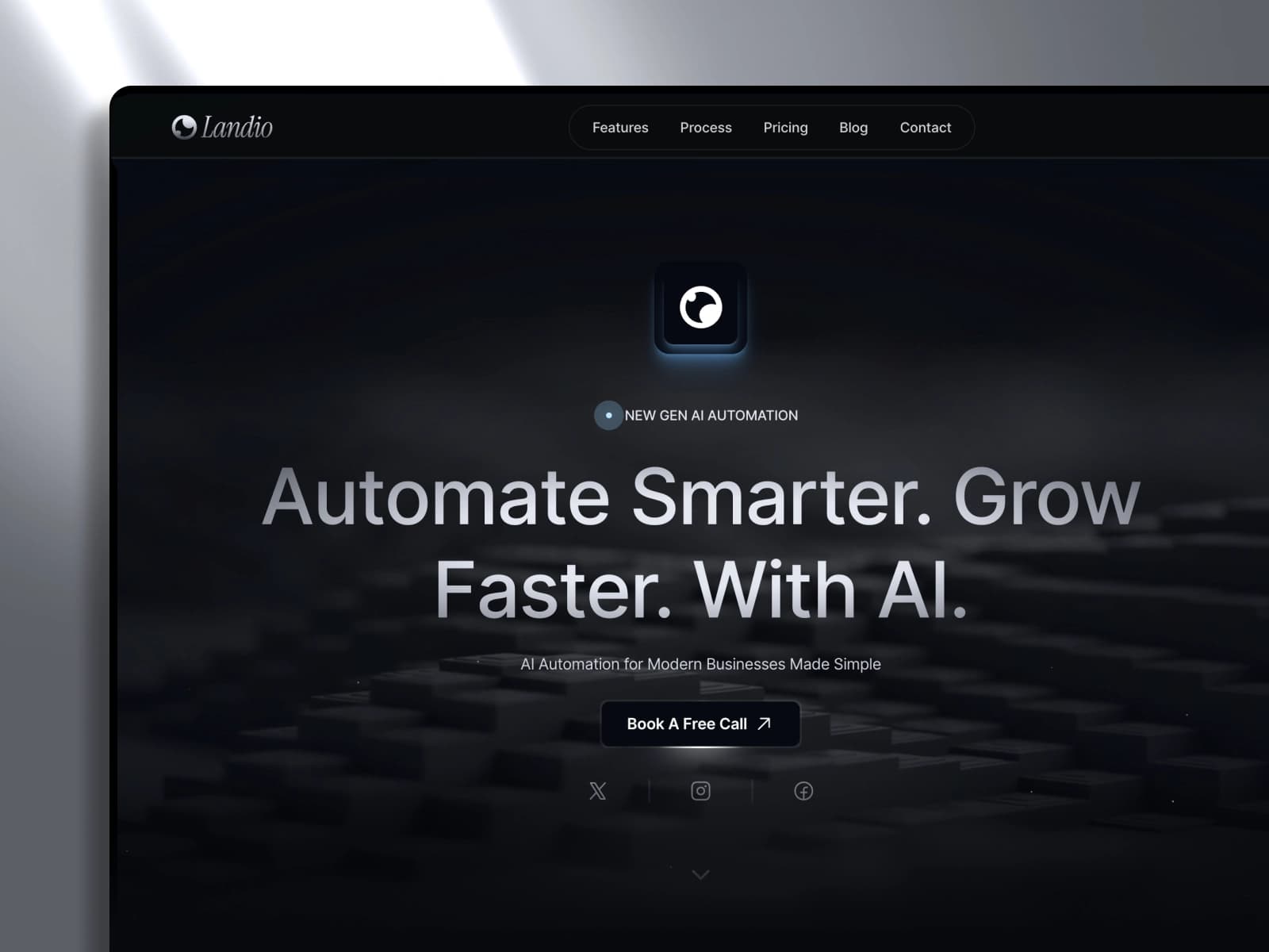 Landio — AI Agency & Landing Page Template preview