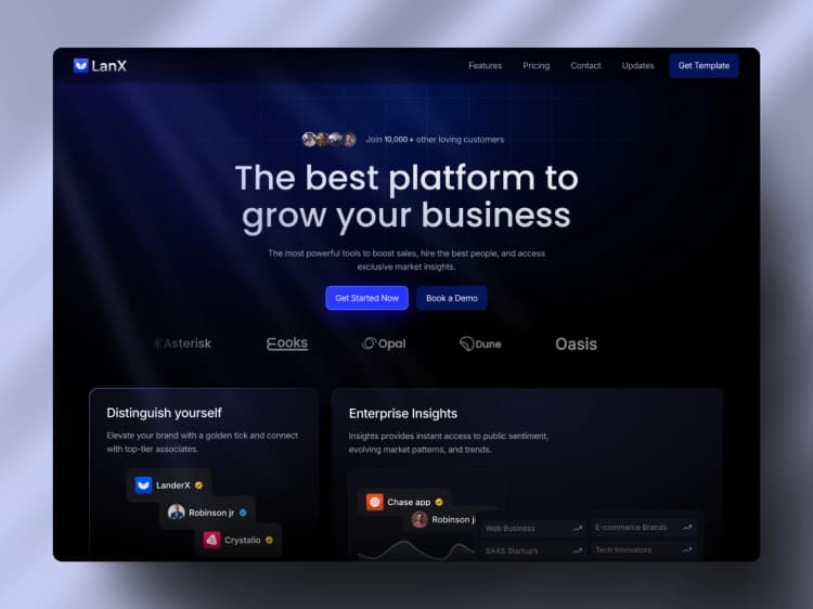 lanx-ai-saas-agency-landing-page