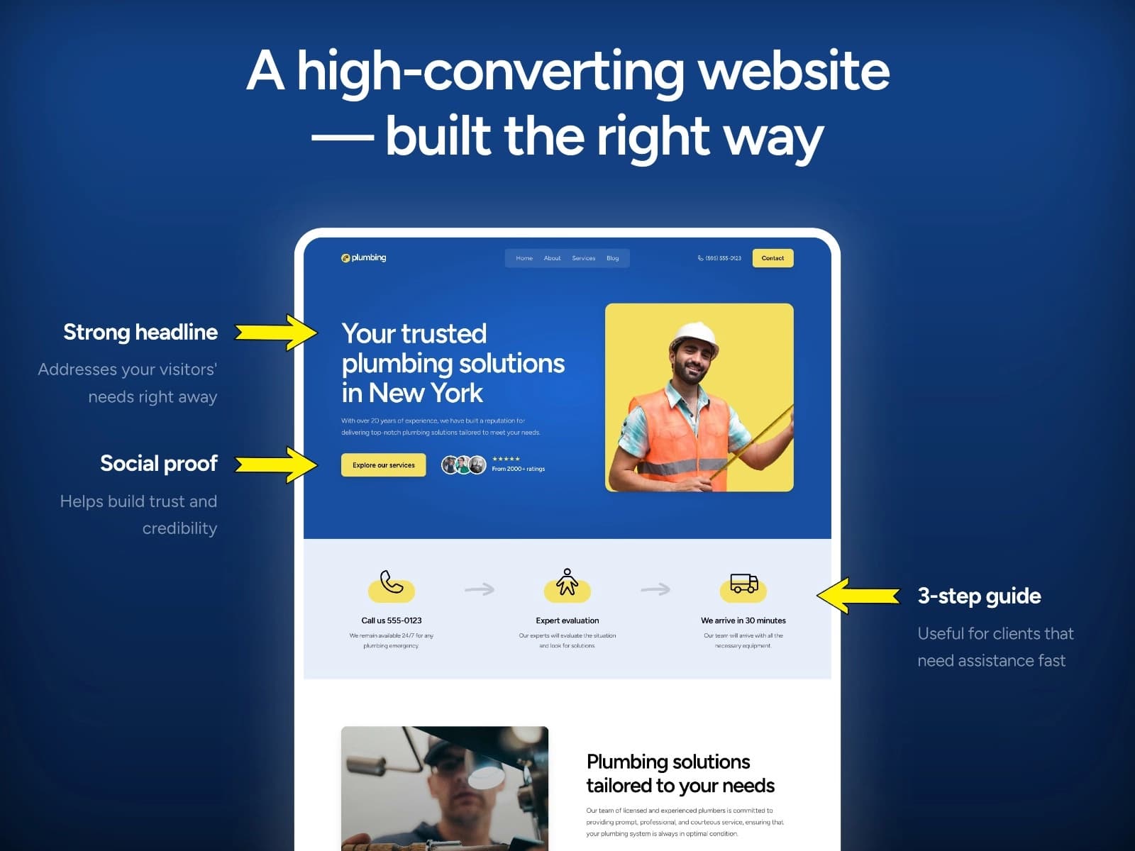 Plumbing — Free High-Converting Plumber Site hover preview