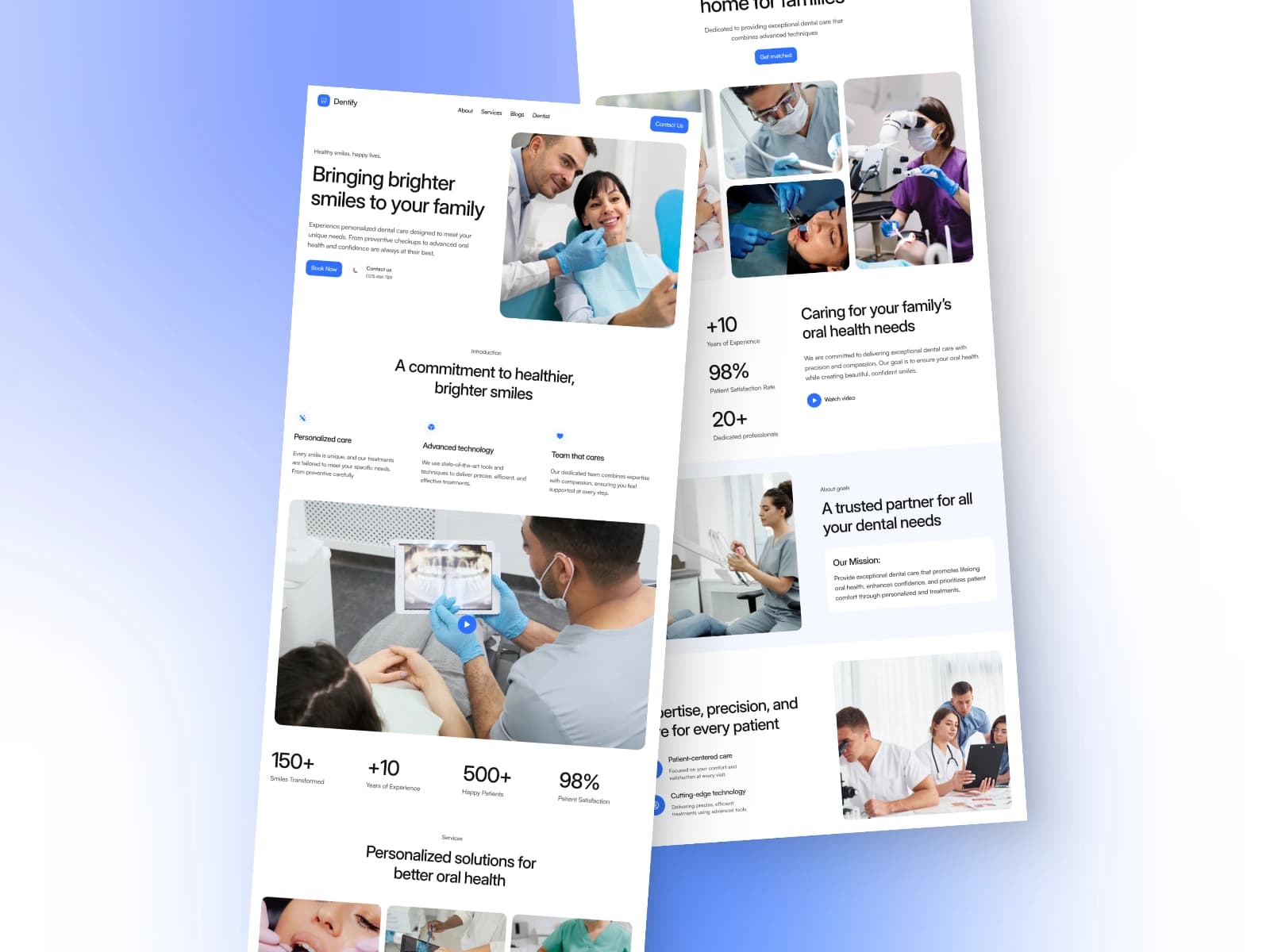 Dentify — Free Dental Template hover preview