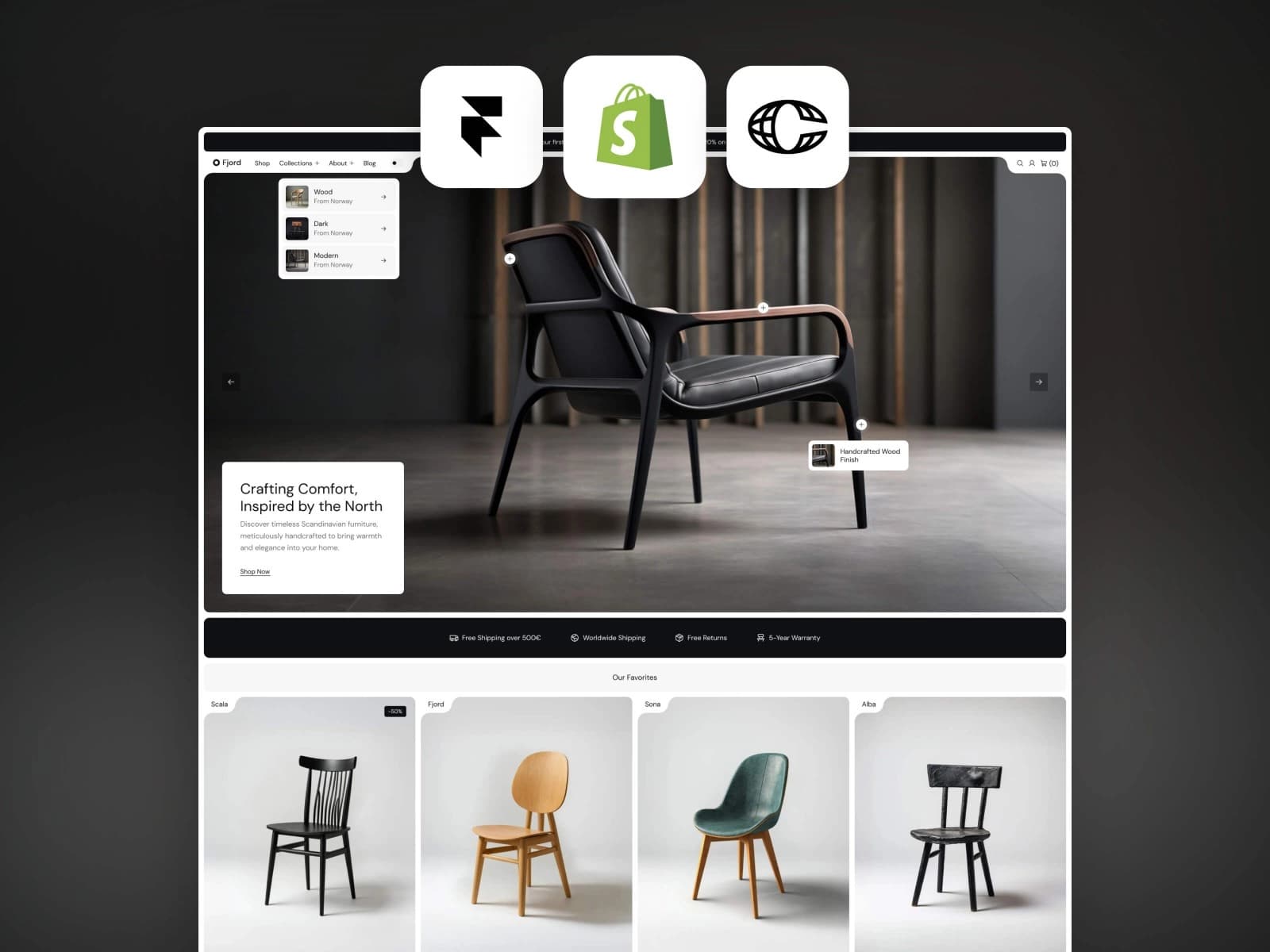 Fjord — E-Commerce Shopify Framer preview