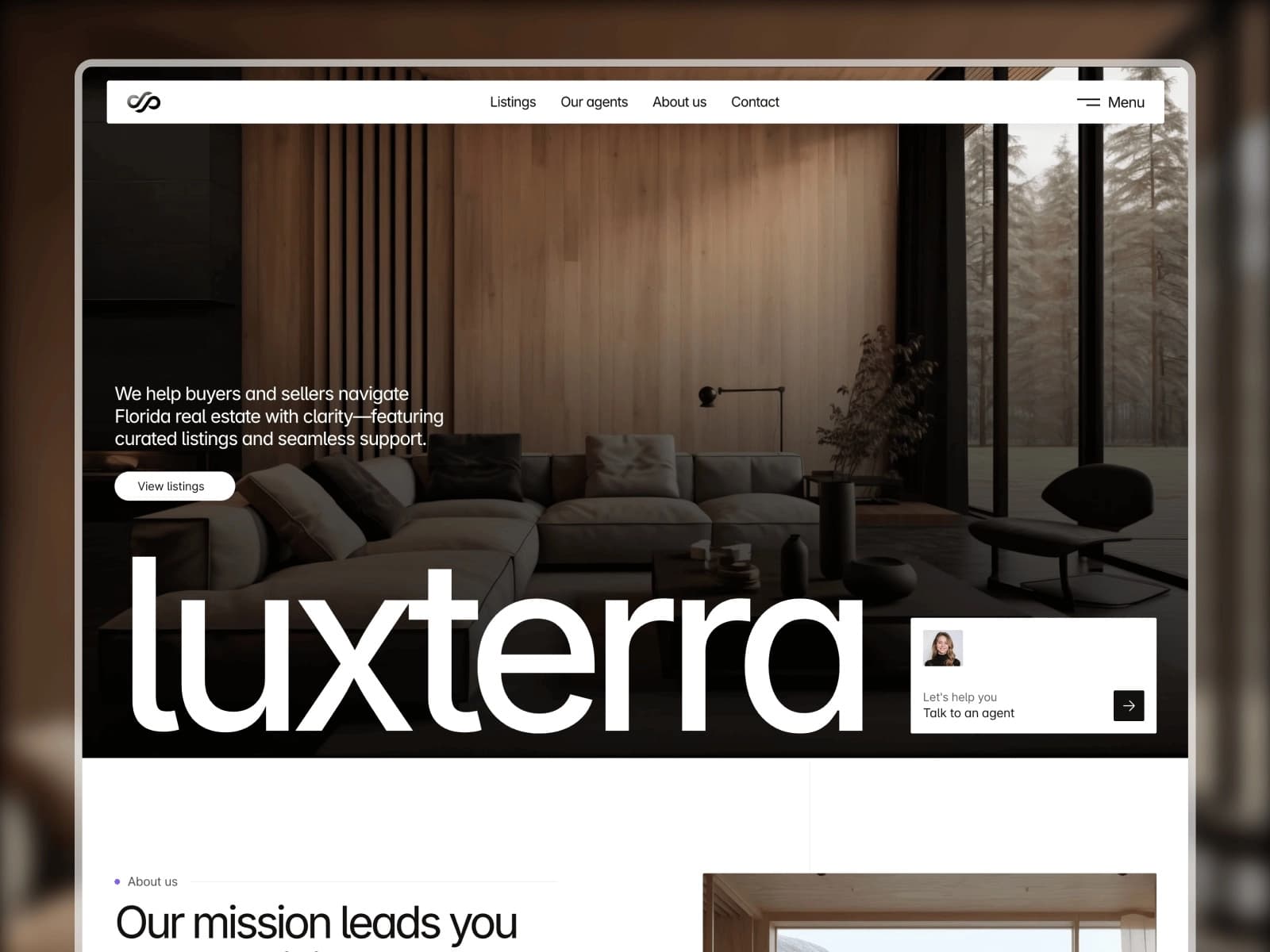 Luxterra — Real estate template preview