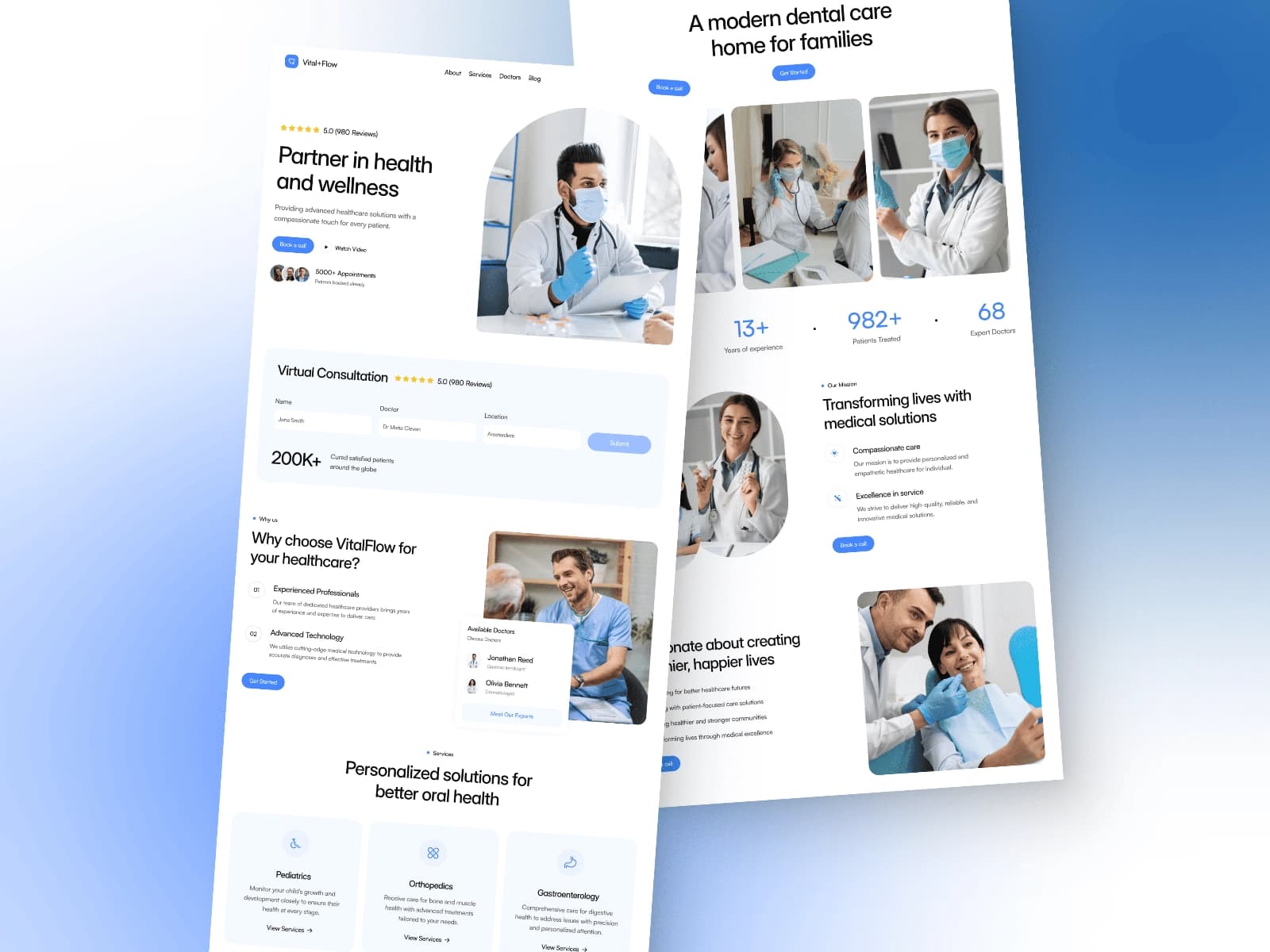 Vitalflow — Premium Healthcare template hover preview